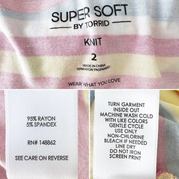 Torrid striped supersoft mini dolman sleeve dress waist tie coverup 2 2XL - Picture 10 of 11